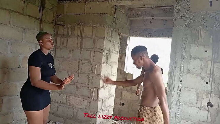 Two Street Guys Score with a Homeless Lady in an Unfinished Building